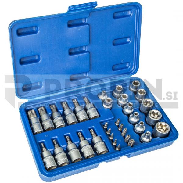 Komplet torx nastavkov 34-delni set